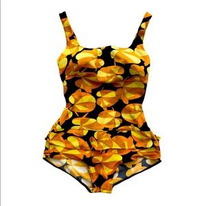 Vintage 1960s Rose Mary Reid one piece swimsuit